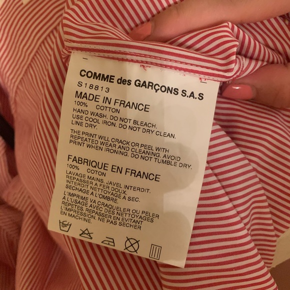 COMME DES GARÇONS striped button down - Picture 4 of 4